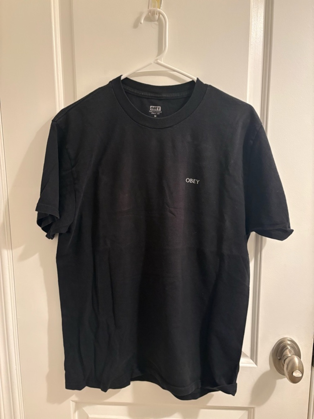 Obey Black Short-Sleeve Logo Tee